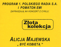 Alicja Majewska Złota Kolekcja - koncert w Polskim Radiu - 1999 r.