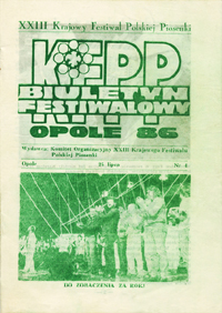 Biuletyn festiwalowy KFPP Opole 86